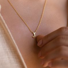 Dainty Initial Necklace by Caitlyn Minimalist Custom Letter - Etsy I Want To Wear His Initials On A Chain, Caitlyn Minimalist, Letter Necklace Silver, Dainty Initial Necklace, Custom Pendant, Gold Letter Necklace, Stylish Necklace, Custom Pendants, Fancy Jewelry