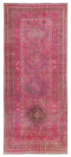 Vintage Kurdish Handwoven Transitional Rug Persian Rug In Bedroom, Persian Style Home, Kurdish House, Persian Rug Aesthetic, Pink Vintage Room, Persian Rug Bedroom, Persian Home, Bright Rug, Pink Vintage Rug