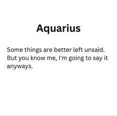 the words aquarius are written in black and white