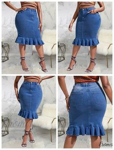 Spring Denim Blue Skirt, Non-stretch Mid-rise Denim Blue Skirt, Denim Skirt Jeans For Spring, Spring Dark-wash Denim Skirt, Chic Non-stretch Denim Skirt, Non-stretch Denim Skirt For Spring, Spring Dark Wash Denim Skirt, High-rise Non-stretch Denim Skirt, Chic Non-stretch Medium Wash Denim Skirt