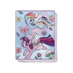 an image of a little pony with flowers and butterflies on it's back cover