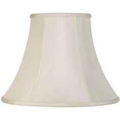 a white lamp shade on a white background