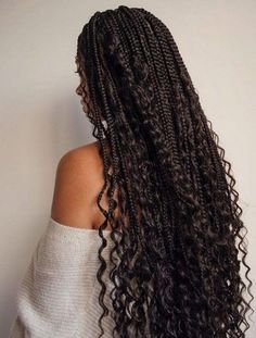 Hairstyles Styles, Goddess Braids Hairstyles, Hair Afro, Box Braids Hairstyles For Black Women, Braids Hairstyles Pictures, Cute Box Braids Hairstyles, Braids With Curls, Girls Hairstyles Braids