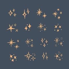 gold stars on a blue background