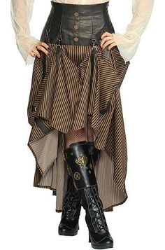 Victorian Foundry (@VicFoundry) | Twitter Long Leather Skirt, Steampunk Pirate, Punk Vintage