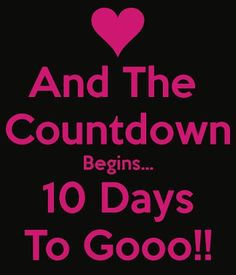 a poster with the words and the heart on it that says, and the countdown begins 30 days to good