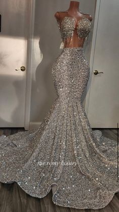 Glamorous Floor-length Sequin Fabric For Prom Season, Glamorous Fitted Gown With Contrast Sequin, Embellished Fitted Mermaid Dress For Prom, Elegant Dresses For Pageant And Prom Season, Elegant Fitted Pageant Dresses, Glamorous Wedding Dress With Contrast Sequin, Elegant Fitted Dress For Pageant, Fitted Wedding Gown With Contrast Sequin Details, Embellished Dresses For Pageant And Prom Season