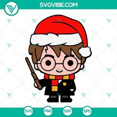 harry potter christmas svg cut file