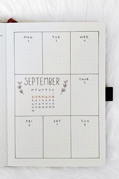 September Weekly Spread, Bullet Journal Minimalist, Bullet Journal 2020, Bullet Journal Spreads, Week Planner, Bullet Journal Weekly Spread, Bullet Planner