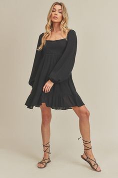 Get your twirl on in our airy textured Taya Dress with a square neckline, tiered through skirt, finished with puff sleeves and smocked back.Fabric Contents: 100% RayonSize Measurement (inch): S: 15.5 (Bust), 13.5 (Waist), 16.5 (Hips), 33.5 (Length) M: 16.0 (Bust), 14.0 (Waist), 17.0 (Hips), 34.0 (Length) Curvy Shorts, Curvy Swimwear, M 16, Swimwear Dress, Sweatshirt Set, Curvy Dress, Romper Dress, Denim Pant, Babydoll Dress