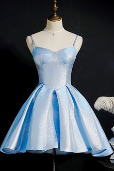 Confirmation Dresses For Teens Catholic Blue, Short Blue Sweet 16 Dresses, Cinderella Hoco Dress, Blue Formal Mini Dress, Short Blue Wedding Dress, 8th Grade Dance Dresses Short, Corset Dress Formal Short, Teal Dress Short, Graduation Dresses For 8th Grade