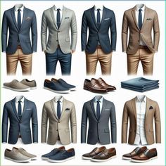 Corporate Casual Outfits, Simpul Dasi, Business Casual Attire For Men, Corporate Wardrobe, Mens Wardrobe, Business Attire For Men, Guys Fashion Casual, Stylish Mens Suits, Men's Business Outfits