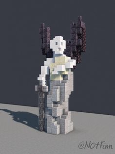 an image of a statue made out of lego blocks