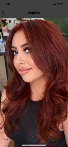 Single Process Hair Color Red, Copper Red Hair Makeup Looks, Vanessa Hudgens Red Hair, Auburn Long Bob, Copper Hair With Purple Highlights, Rose Red Hair Color, Copper Red Short Hair, Red Hair Trends 2024, Auburn Hair Olive Skin