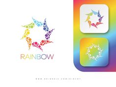 Rainbow, Logo, Design, Rainbow Logo Design, Rainbow Logo, App Icon Design, App Icon, Icon Design