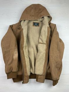 Work Jacket Mens, Jacket For Winter, Brown Zip Ups, Aesthetic Brown, Haikou, Cozy Jacket, Work Jacket, Swaggy Outfits, Work Jackets