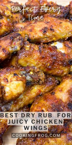 the best dry rub for juicy chicken wings is in this recipe and it's easy to make