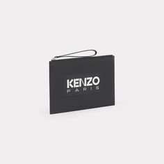 This large leather pouch offers a minimalist design with a splash of style. It features a large 'KENZO Paris' logo printed and embossed on the side. This ingenious and functional item is ideal for carrying all your day-to-day essentials thanks to the large interior compartment and wrist strap for easy carrying.
Large 'KENZO Emboss' leather pouch.'KENZO Paris' printed and embossed logo.'KENZO Paris' interior embossed logo.One flat exterior pocket.One interior card slot.Zipped fastening with wrist Modern Clutch Wallets With Dust Bag Included, Modern Clutch Wallet With Dust Bag Included, Modern Business Pouch With Dust Bag Included, Modern Clutch For Daily Use, Modern Rectangular Bags With Engraved Logo, Modern Rectangular Bag With Engraved Logo, Modern Textured Leather Rectangular Pouch, Modern Rectangular Textured Leather Pouch, Modern Rectangular Wallet With Embossed Logo