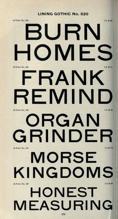 an old book with the words burn homes, frank remind and organ grinder