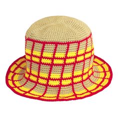 Hand-crocheted by female artisans in Java, Indonesia, this School plaid crochet hat is a reminder of the beautiful feeling of being outdoors. Its fresh hot red and calming beige color invite us to celebrate the seasons in the sun.  Values: Biodegradable Plant-based Ethically made by local artisans in Java from the comfort of their own home Handwash, or machine wash in cold water Air dry Plaid Crochet Hat, Seasons In The Sun, Plaid Crochet, Being Outdoors, Ethical Fashion Brands, Artisan Gift, Crochet Hat, Women Artisans, Mens Jewelry Bracelet