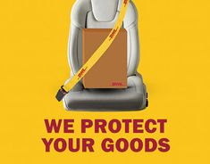 a poster that says, we protect your goods