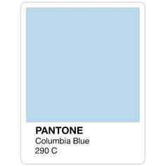 the pantone color is light blue