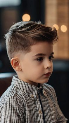 Get inspired with our collection of cool little boys haircut ideas. From classic styles to modern trends, find the perfect hairstyle that suits your little one's personality. Visit our website and transform their look today! Cool Toddler Boy Haircut, Boys Hair Styles 2024, Biy Haircuts, Toddler Boy Haircut Short, Hair Cuts For Boys 2024, Baby Boy Haircut, Toddler Fade Haircut, Boys Trending Haircuts 2024, Boys Hair Cuts 2024 Trends Kids