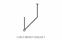 i am a money magnet on a white background with the words'i am a money magnet '