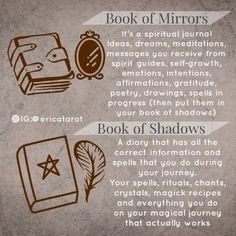 Book Of Mirrors Witchcraft, Book Of Mirrors, Witchcraft Journal