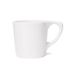 a white coffee cup on a white background