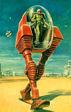 Futuristic Ads, Futurism Art, Art Spatial, Futurisme Retro, Retro Sci Fi, Vintage Robots, Mike Mignola, Eve Online, Science Fiction Illustration