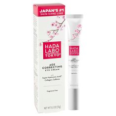 Hada Labo Tokyo Age Correcting Eye Cream - 0.5 oz Dark Circles Cream, Korean Eye Cream, Concealer Under Eye, Japanese Skin Care, Eye Cream For Wrinkles, Tips For Makeup, Homemade Eye Cream, Diy Eye Cream, Dark Circles Under The Eyes