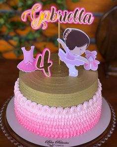 Doll Birthday Cake, Buttercream Cake Designs, Disney Princess Cake, Butterfly Cakes, Princess Cake, Drip Cakes, Sweet Cakes, Buttercream Cake