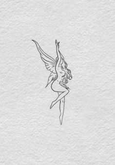 a drawing of a fairy sitting on top of a white sheet with the words,'i