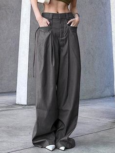 Hip Hop Trousers, Streetwear Sweatpants, Y2k Workwear, Drape Pants, Grey Cargo Pants, Mid Waist Pants, Star Trek Cosplay, Low Rise Pants, Y2k Pants