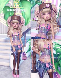 Gyaru Dress To Impress, Top Model Dress, Tiktok Fits, Dti Hacks, Dti Ideas, Dti Fits, Dti Outfits