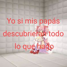 an animated photo with the words yo si mis papas descubriran tod lo que hago