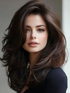 Layers With Highlights, Amber Quinn, Waterfall Layers Haircut, Vintage Haircuts, Layers Haircut, Haircuts For Medium Length Hair, Long Layered Haircuts, Long Bob Hairstyles, Pinterest Photos