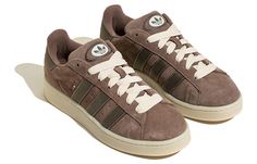 adidas Originals Campus 00s Shoes 'Brown White' IE4740 Campus 00s Shoes, 00s Shoes, Brown Casual Shoes, Adidas Campus 00s, Adidas Campus, Shoe Inspo, Colorful Shoes, Everyday Shoes, Brown Sneakers