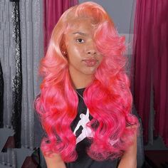 PRODUCT FEATURES Item: Real Human Hair Rose Pink Wig Ombre Colored Human Hair Wig Hair Material: Human Hair Wigs Hair Color: Pink / Rose PonkColor Length: 10 Inches-32 Inches, Healthy and thick Base Material: HD Swiss Lace Cap Size: 22-22.5 inches. (For special sizes please contact our customer service) Natural Hairline: The Wig Has Been Pre-Plucked Well, Natural Hairline Easy to Restyle SHIPPING & RETURNS& SERVICES Shipping: Your goods will be shipped within 48-72 hours, 5-7 working days to arr Rose Pink Hair, Indian Hair Color, Barbie Hairstyle, Light Pink Hair, Birthday Hairstyles, Pink Wig, Deep Wave Hairstyles, Beautiful Hairstyles, Hair Color Pink