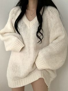 Loose Sweater Dress, Sweater Dress Oversized, Winter Knit Sweater, Sweaters Women, Solid Sweaters, Sweater Dress Women, Knitting Women Sweater, Loose Sweater, Winter Knits