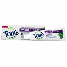 Powered by Frooition All Items See our eBay store for more great items >> Shop Categories Toms of Maine, Toothpaste Spearmint Whole Care, 4 Ounce Item Description Along with clinically-proven cavity protection from fluoride, this toothpaste whitens with naturally sourced silicas. It also helps freshen breath and prevent plaque and tartar buildup with regular brushing. Shipping Shipping Payment Returns Shipping We offer free shipping to the 48 contiguous states. Many of our items have extended ha Toms Toothpaste, Sodium Lauryl Sulfate, Brushing, Cavities, Active Ingredient, Fragrance Free Products