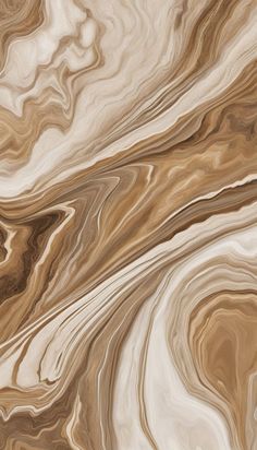 an abstract marble background with brown and beige colors in the form of waves or swirls