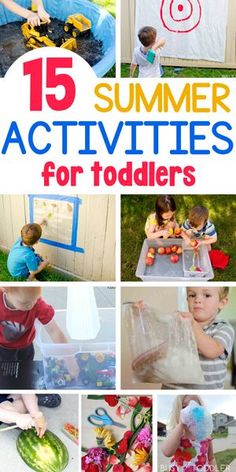 there are many activities for toddlers to do in the summer