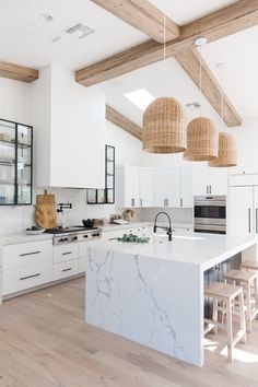 the kitchen is clean and ready for us to use in its new owner's home