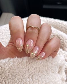 Nail Art Paillette, New Years Nail Designs, New Years Eve Nails, Ombre Nails Glitter, Her Nails, Sparkle Nails, Glam Nails