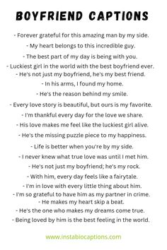 Looking for the perfect words to capture your love? Check out our handpicked collection of heartwarming boyfriend captions for your social media posts. Express your affection and admiration with these thoughtful and sweet captions that will make your partner feel truly special. Say it right with our delightful boyfriend captions One Word Quotes For Boyfriend, Captions On Love For Him, Sweet Words To Say To Your Boyfriend, Sweet Word For Boyfriend, Sweet Posts For Boyfriend, One Word Captions For Him, Sweet Caption For Boyfriend, Appreciation Post For Boyfriend Caption, Words To Express Love Feelings