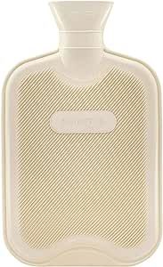 HomeTop Premium Classic Rubber Hot Water Bottle (Cream White) Hot And Cold Therapy, Hot Compress, Hot Water Bottle, Cold Therapy, Hot Water, Stay Warm