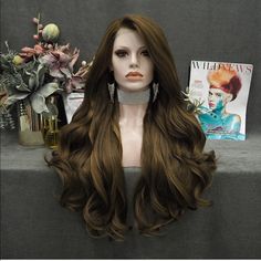 Hair Length: 26 Inch Hair Style: Long Wavy Hair Color: #8 (Brown) & #27 (Honey Blonde) Hair Density: 130% -150% Frontal Lace Color: Light Brown Cap Size: Medium Net Size, Average 22.75”. Hair Material: 100% High Quality Heat Friendly Synthetic Hair Classic Colorchocolate Brown Lace Front Wig Has Been Cut Into A Classic Style With Long, Wavy Layers, Slimming Any Face Shape And With Lots Of Movement And Flow. Fashion & Naturallong Wavy Layered Hairstyle Wig With Fashion Light Brown Color. 130%-150 Wavy Hair Color, 26 Inch Hair, Long Wavy Layers, Brown Lace Front Wig, 27 Honey Blonde, Brown Lace Front, Wavy Layers, Sew In Hair Extensions, Hair Tape