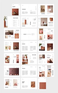 an image of a bunch of pages with different pictures on the page and text below it